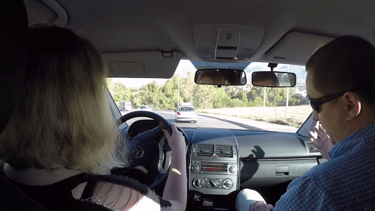 Урок вождения в Испании